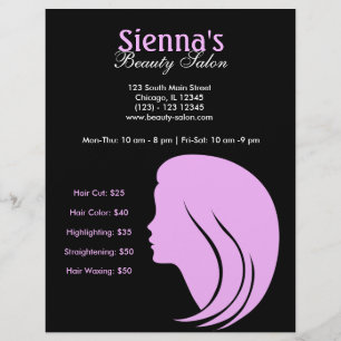 Beauty Salon (Plum) Flyer