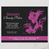 Beauty Salon (Plum) Flyer (Voorkant)