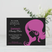 Beauty Salon (Plum) Kaart (Staand voorkant)