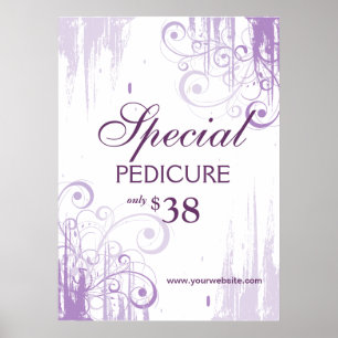 BEAUTY Salon Poster Spa Paint n Swirls