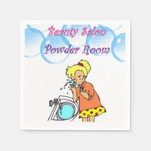 Beauty Salon Powder Room Paper Napkins Servet