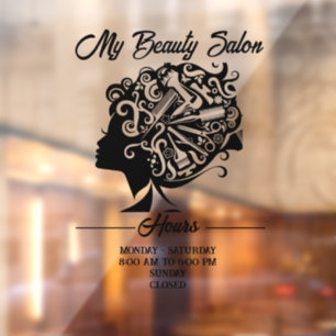 Beauty Salon Raamsticker