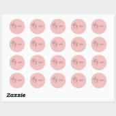 Beauty salon ronde sticker (Vel)