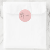 Beauty salon ronde sticker (Tas)