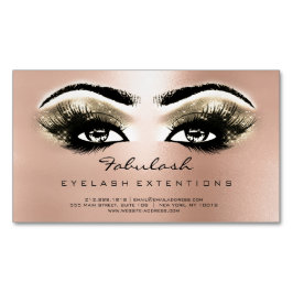 Beauty Salon Roos Gold Adress Makeup Lashes Extens Magnetisch Visitekaartje