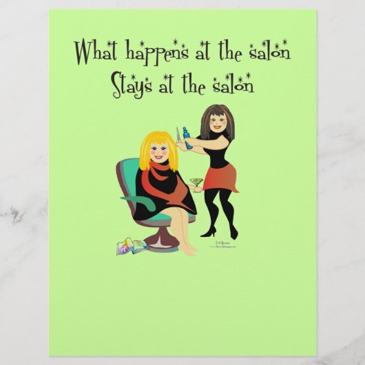 Beauty Salon Secrets Flyer (Voorkant)