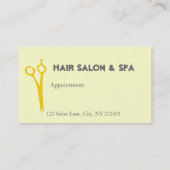 Beauty Salon Spa Afsprakenkaartje (Achterkant)