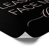 Beauty Salon Spa Draag bericht gezichtsmaskers Poster (Hoek)