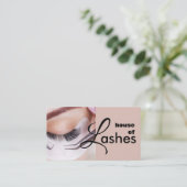 Beauty Salon Spa Lashes Brows Visitekaartje (Staand voorkant)