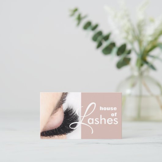 Beauty Salon Spa Lashes Brows Visitekaartje (Staand voorkant)
