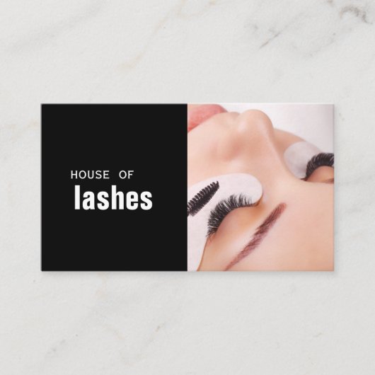 Beauty Salon Spa Lashes Brows Visitekaartje (Voorkant)