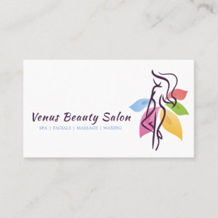 Beauty Salon Spa-Logo-ontwerp Visitekaartje