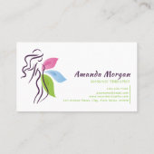 Beauty Salon Spa-Logo-ontwerp Visitekaartje (Achterkant)