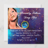 BEAUTY SALON SPA Open House Monogram Kaart (Achterkant)