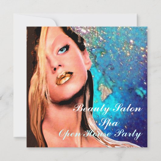 BEAUTY SALON SPA Open House Monogram Kaart (Voorkant)