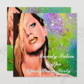 BEAUTY SALON SPA Open House Monogram Kaart (Voorkant / Achterkant)