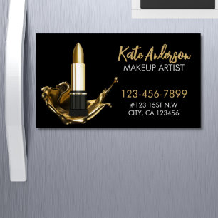 Beauty Salon Stylist Cosmetologist Make-up Artist Magnetisch Visitekaartje