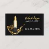 Beauty Salon Stylist Cosmetologist Make-up Artist Visitekaartje (Voorkant)