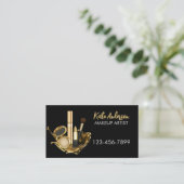 Beauty Salon Stylist Make-up Artiest Cosmetologist Visitekaartje (Staand voorkant)