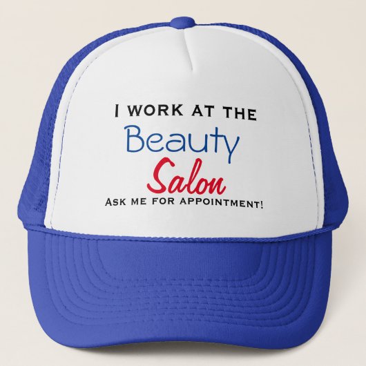 Beauty salon tas trucker pet (Voorkant)