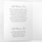 Beauty Salon Trifold Brochure Elegant Floral Drieluik Kaart (Binnenzijde eerst)