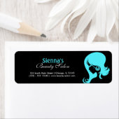 Beauty Salon (Turquoise) Etiket (Insitu)