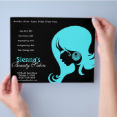 Beauty Salon (Turquoise) Flyer (Hand)