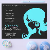 Beauty Salon (Turquoise) Flyer (Enkel)