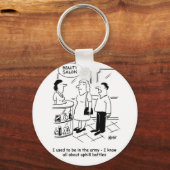 Beauty Salon & Uphill Batles. Grappig Sleutelhanger (Voorkant)