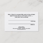 Beauty Salon Verwijzing Kaart Hot Pink Sequin (Achterkant)