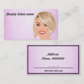 Beauty Salon Visitekaartje (Voorkant / Achterkant)