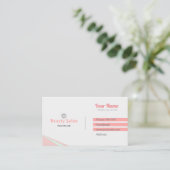 Beauty salon visitekaartje (Staand voorkant)