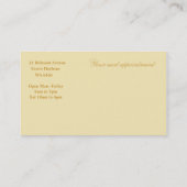 Beauty Salon Visitekaartje Afsprakenkaartje (Achterkant)