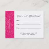 Beauty Salon Visitekaartje Afsprakenkaartje (Achterkant)
