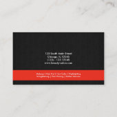 Beauty Salon (vuursteen) Visitekaartje (Achterkant)