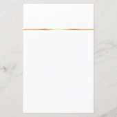 Beauty Salon White & Golden Lijst Price List (Achterkant)