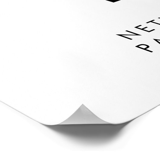 Beauty Salon Wifi Network QR-code Poster (Hoek)