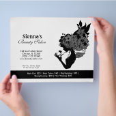 Beauty Salon (zwart) Flyer (Hand)