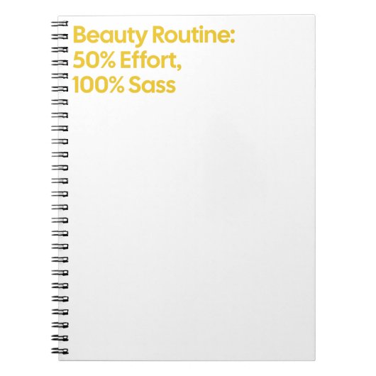 Beauty Sass Quote Spiral Notitieboek (Voorkant)