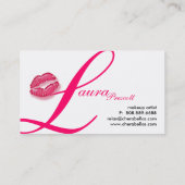 Beauty Signature Script Pink Glansy Lips Black Visitekaartje (Achterkant)