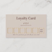 Beauty Skin Care Loyalty Card (Voorkant)