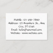 Beauty Skincare Pink Visitekaartje (Achterkant)