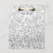 Beauty Skinny Lashes Makeup Stylist Silver Grey Flyer (Voorkant)