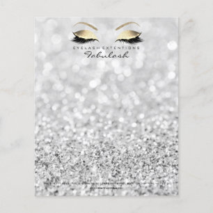 Beauty Skinny Lashes Makeup Stylist Silver Grey Flyer