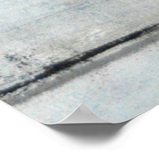 'Beauty Sleep' Roze en grijze Abstracte kunst Poster (Hoek)