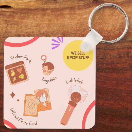 "Beauty"-Sleutelhanger Sleutelhanger (Achterkant)