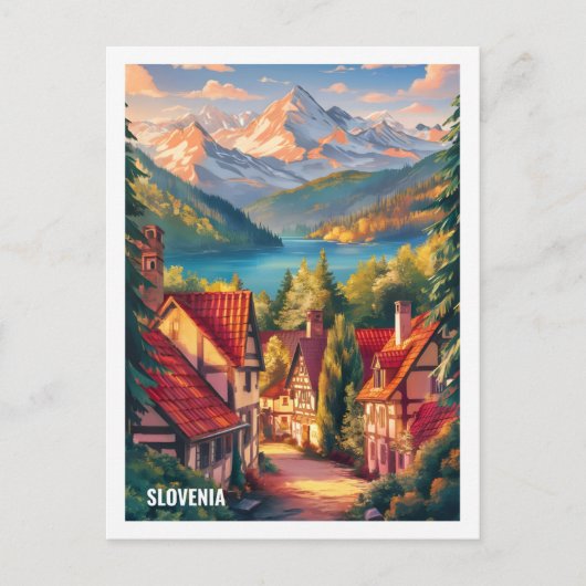 Beauty Slovenië Beroemde Reisplaats Briefkaart (Voorkant)