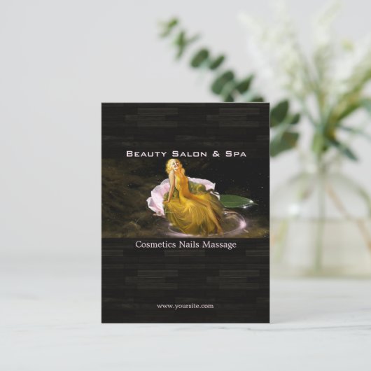 Beauty Spa 1 - Briefkaart (Staand voorkant)