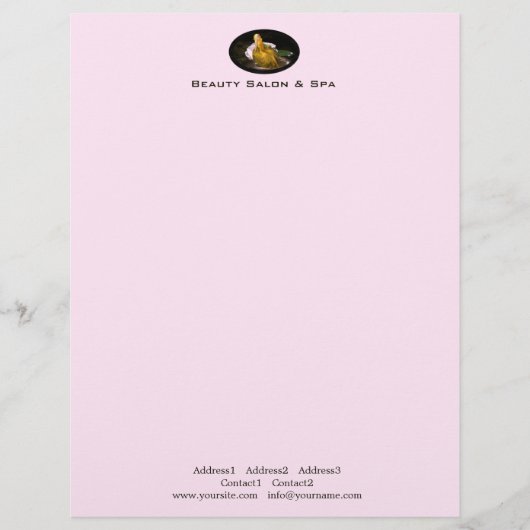 Beauty Spa 1 - Letterhead Gepersonaliseerd Briefhoofd (Voorkant)