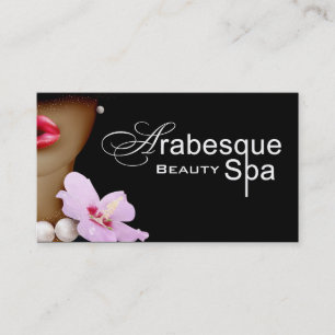 Beauty Spa Arabesque Hair Stylist Visitekaartje